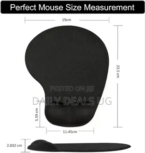Generic Mouse Pad Gel Foam and Wrist Support for Pc Laptop