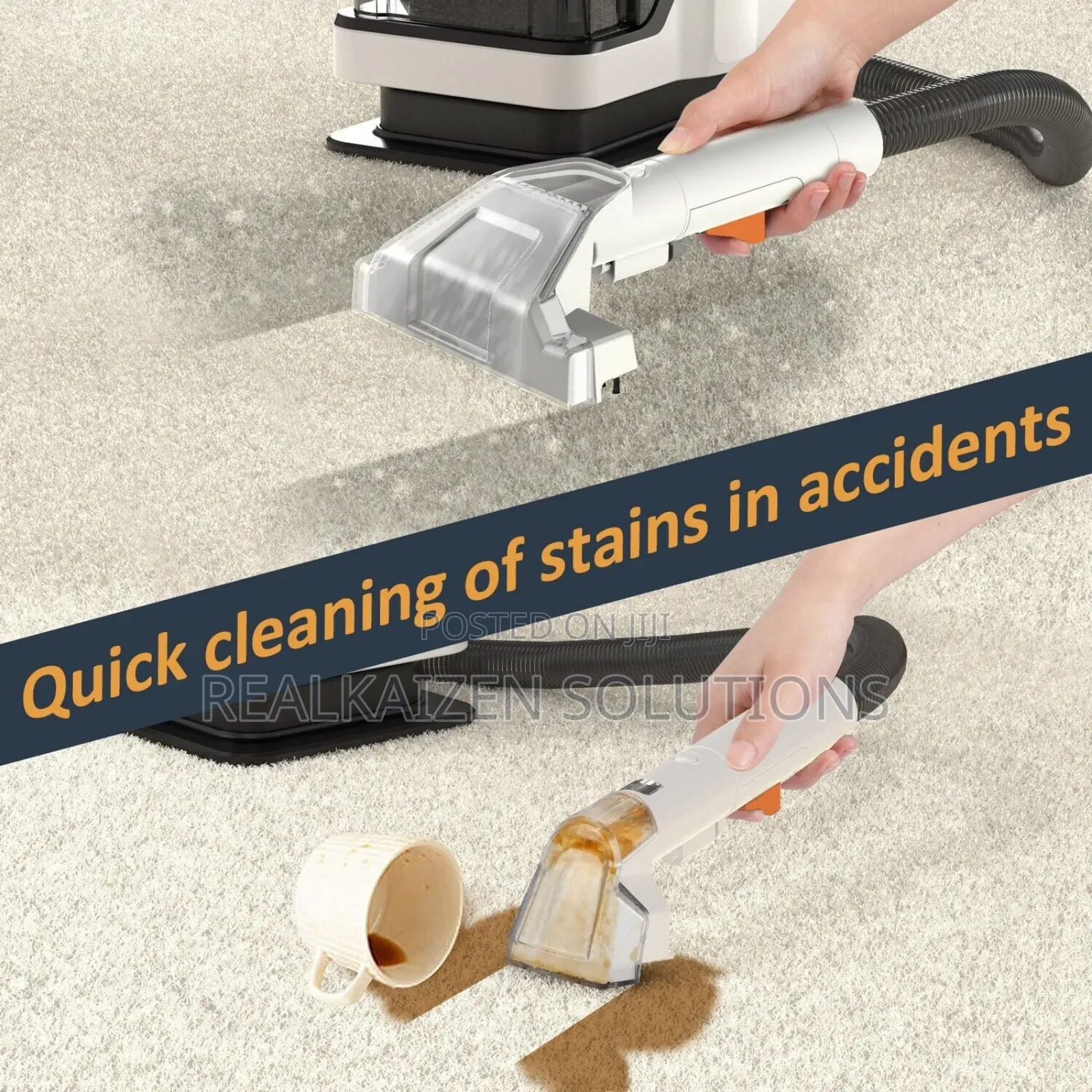 Powermax 1080ml Portable Upholstery Suction Spot Cleaner450w