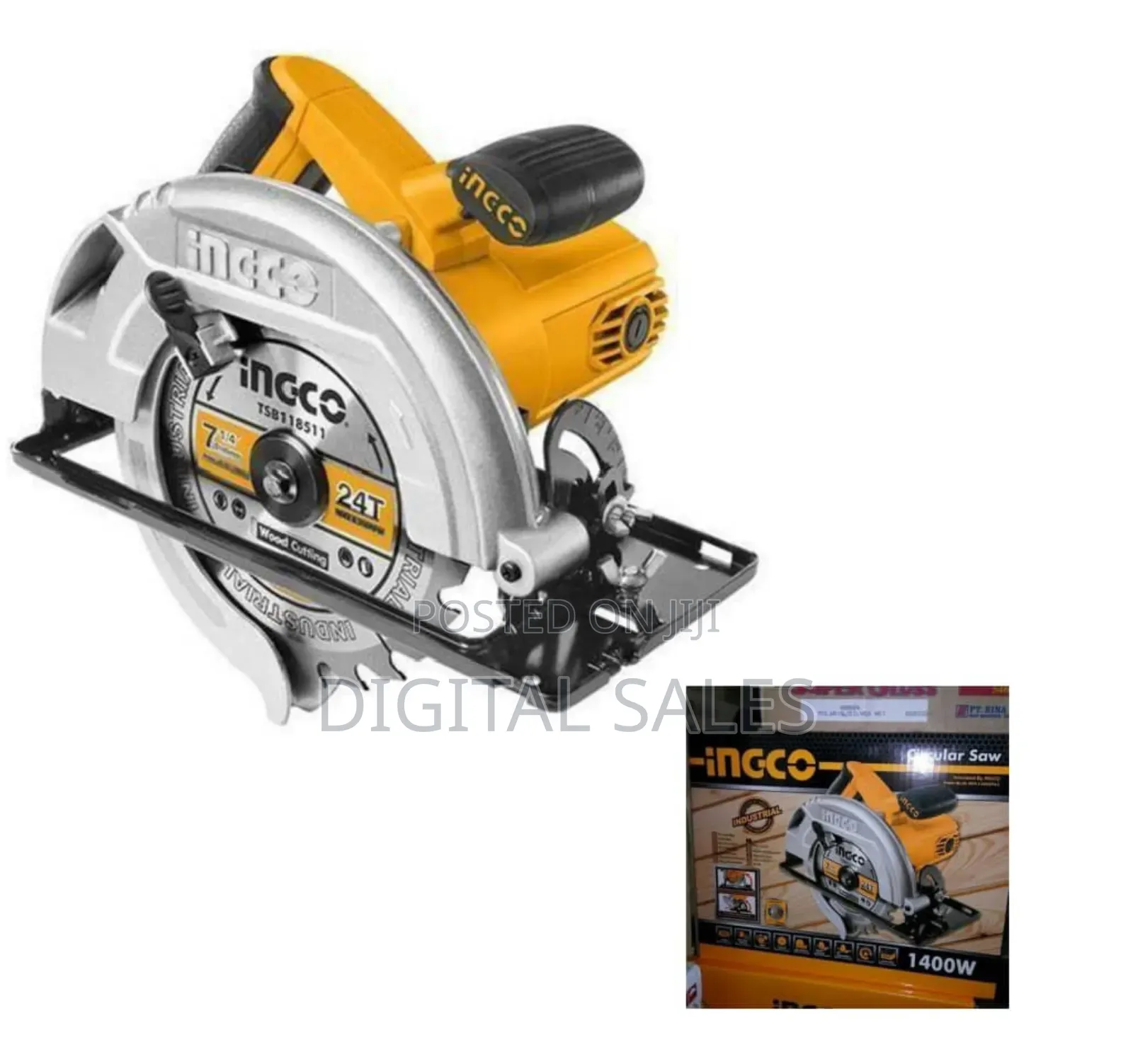 Ingco Industrial Circular Saw-Grey,Yellow