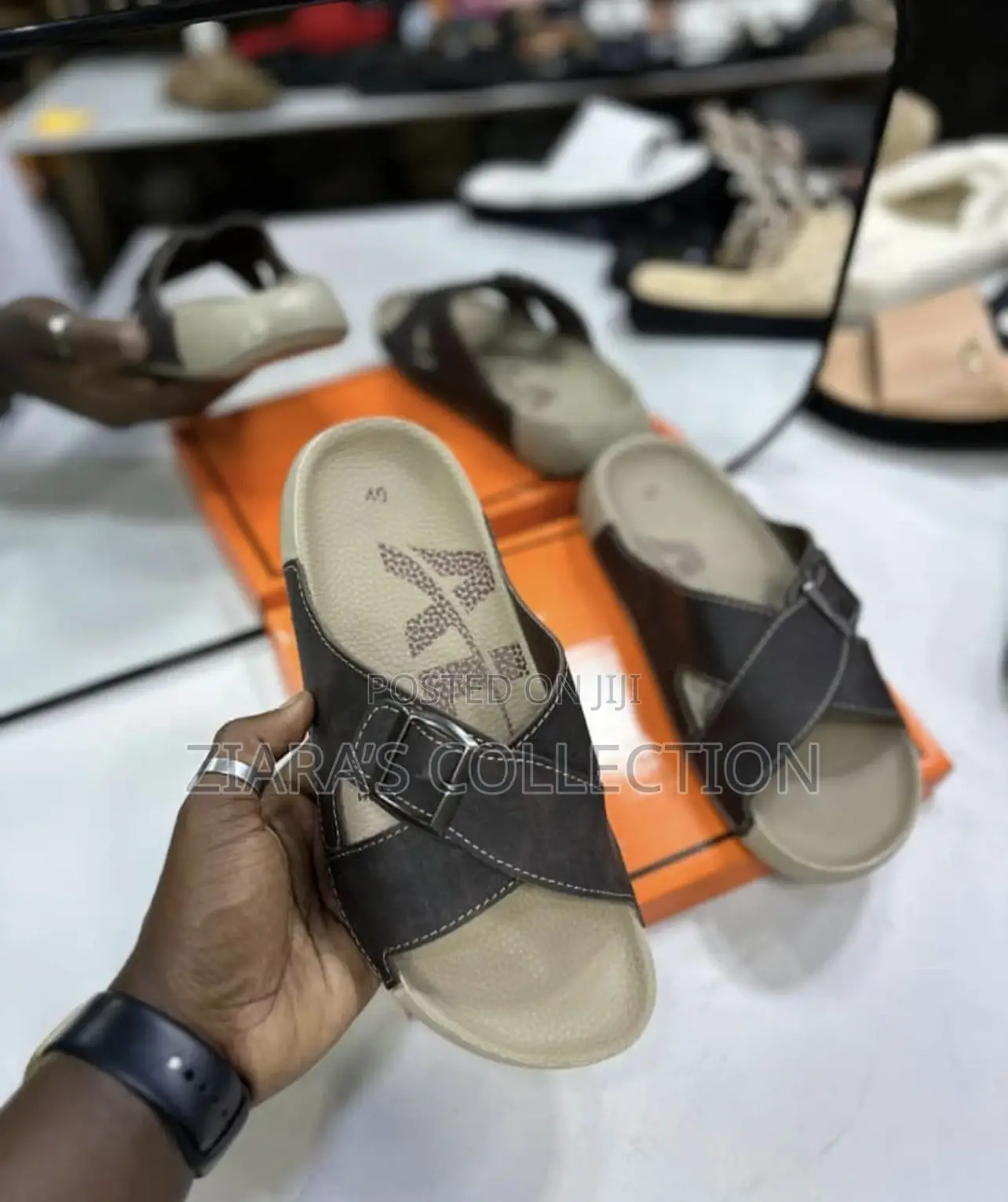Navy Blue Alc Men’S Sandals