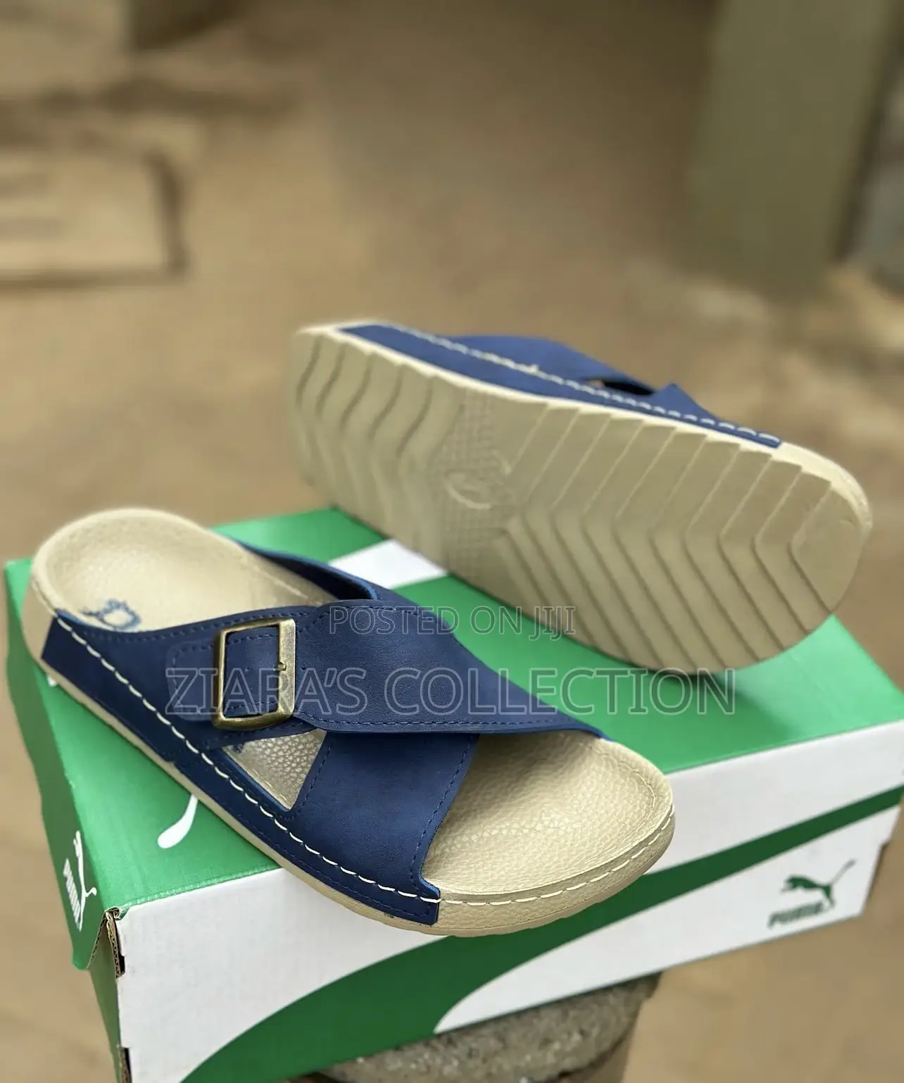 Navy Blue Polex Sandals