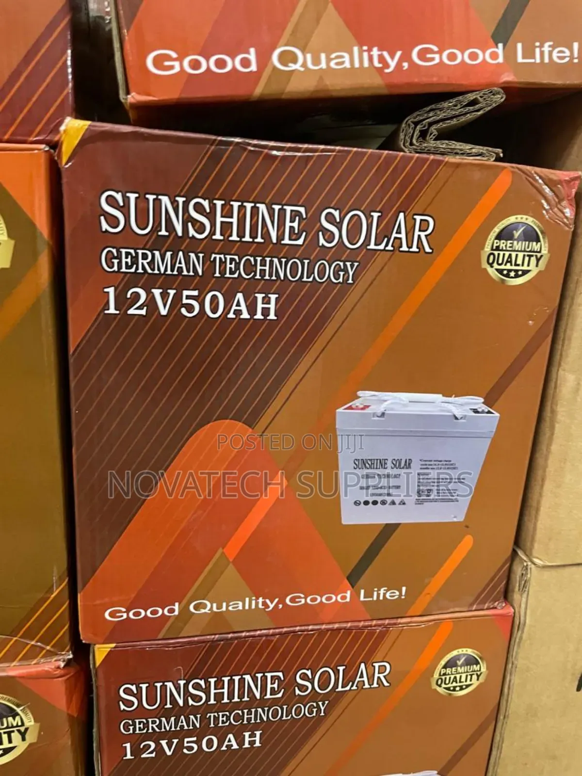 50ah German Technology Sunshine Solar Battery Casp