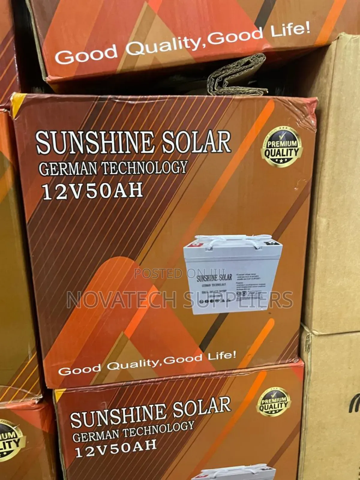 50ah German Technology Sunshine Solar Battery Ckan