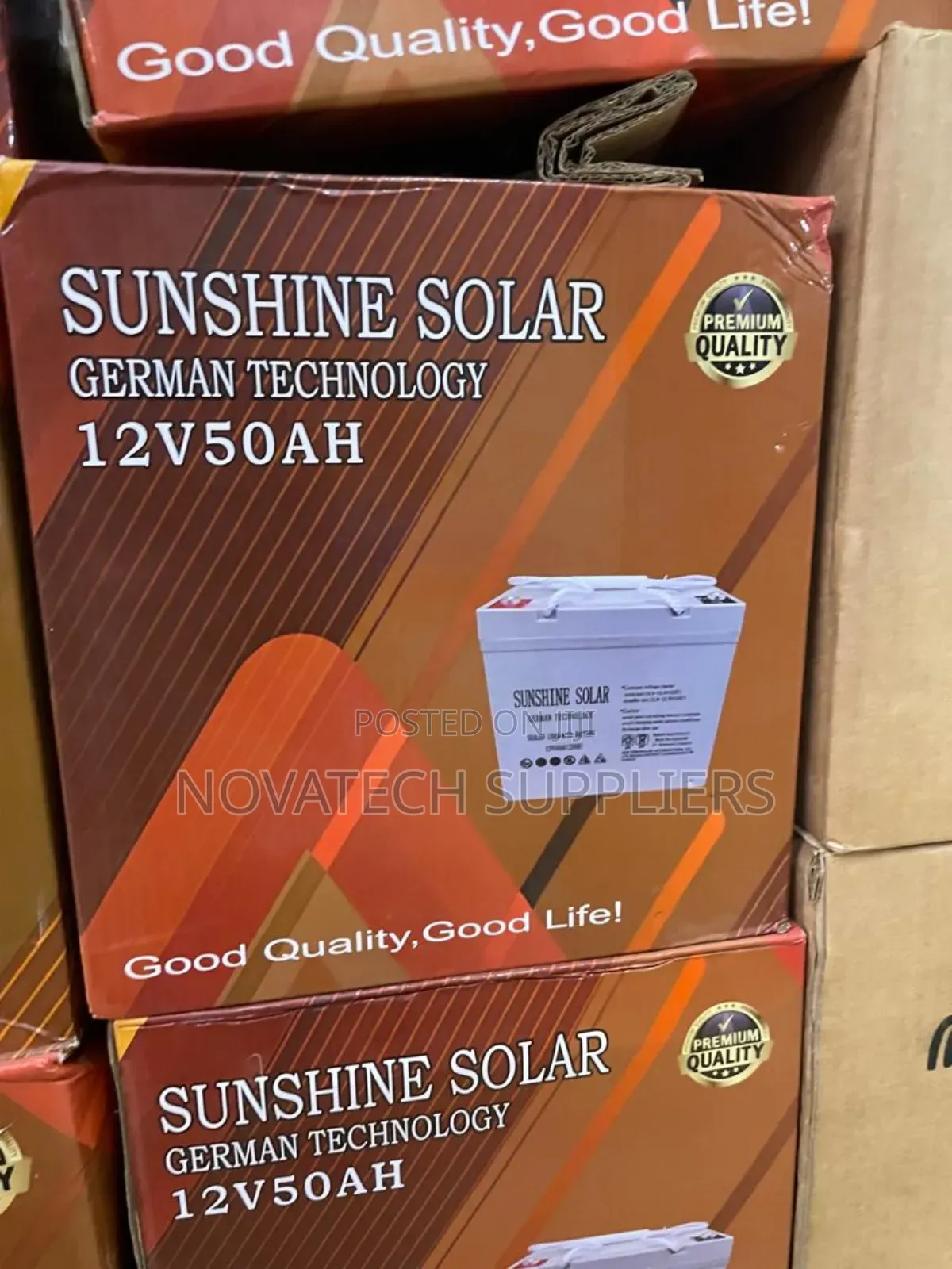 50ah German Technology Sunshine Solar Battery Zeph
