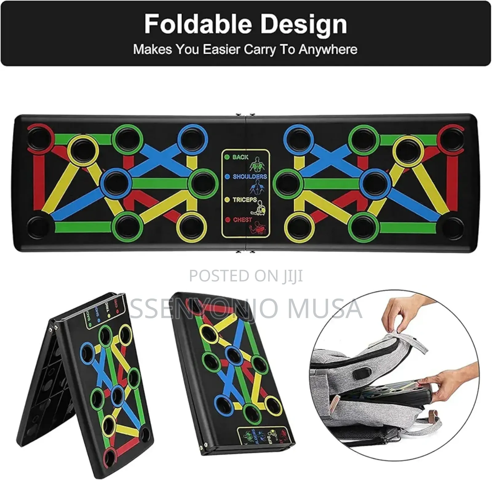 Pro 14-in-1 Foldable Push-Up Board - Upper Body Exerciser