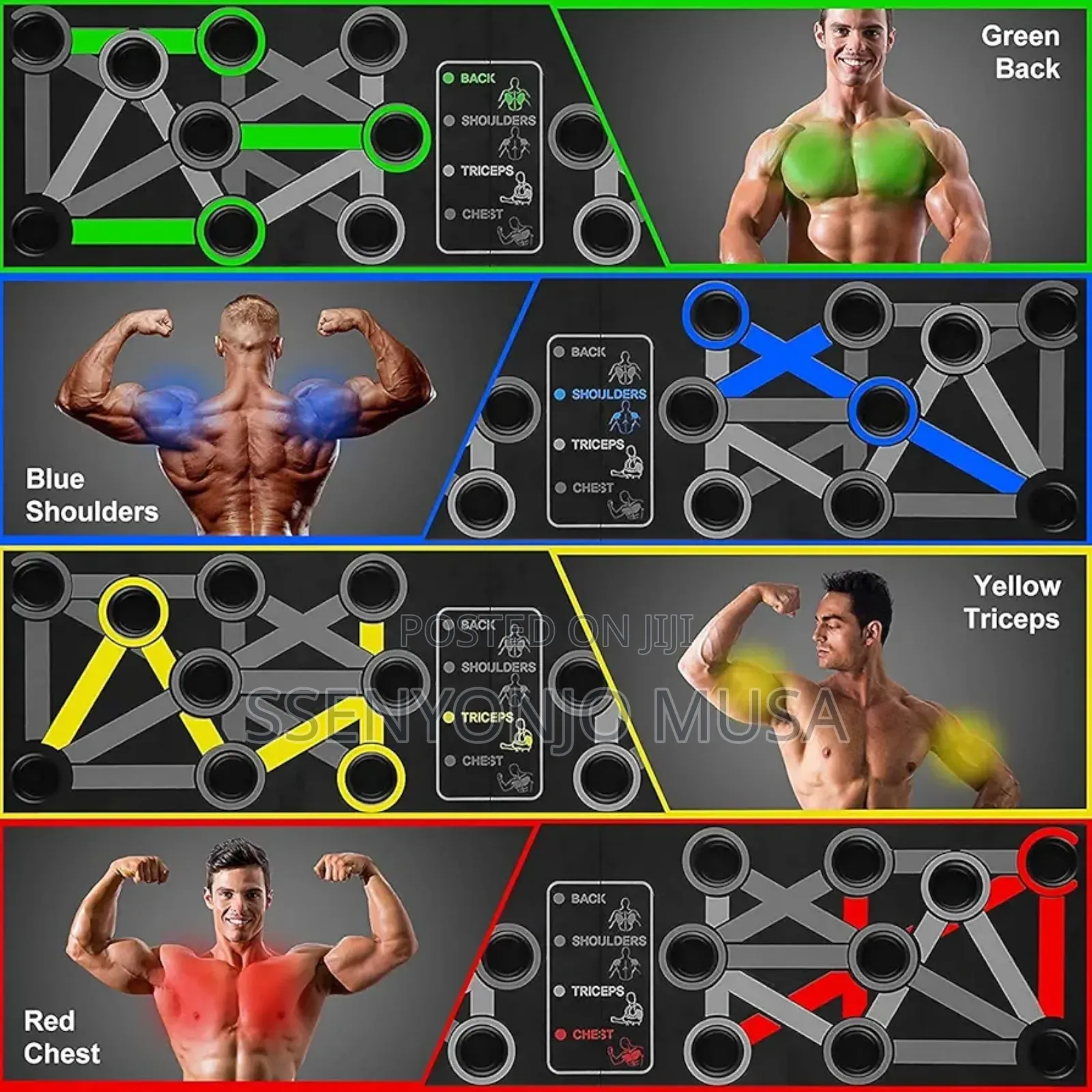 Pro 14-in-1 Foldable Push-Up Board - Upper Body Exerciser