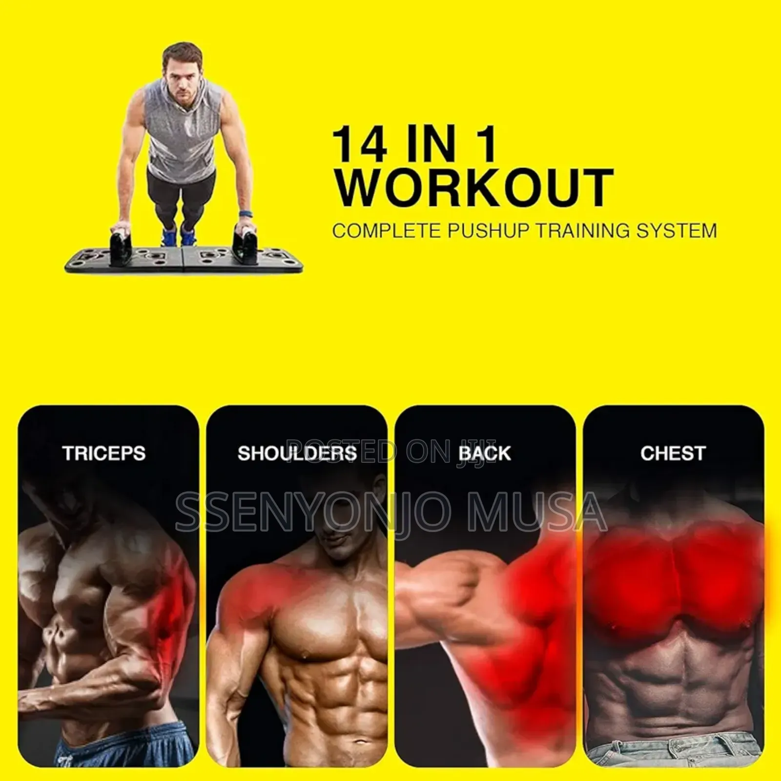 Pro 14-in-1 Foldable Push-Up Board - Upper Body Exerciser