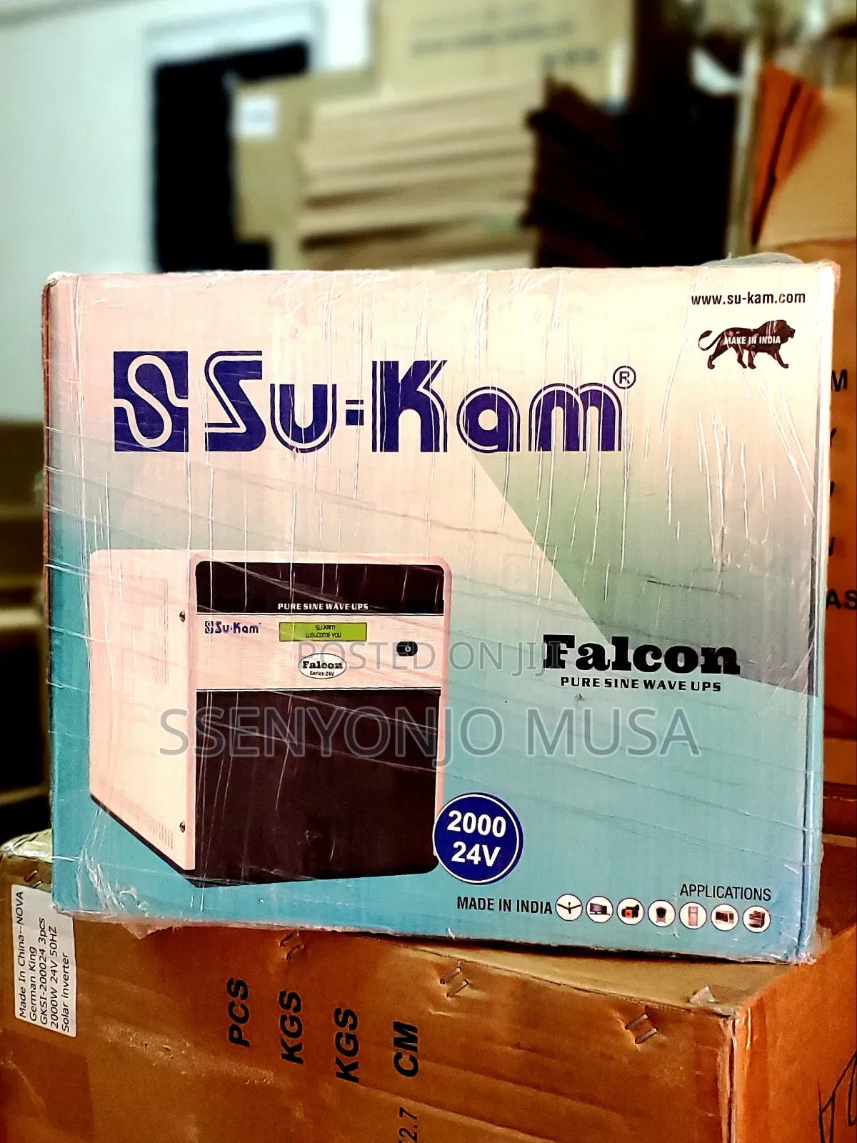 Sukam 2000/24v Falcon Sinewave Ups Inverter -1800w Load