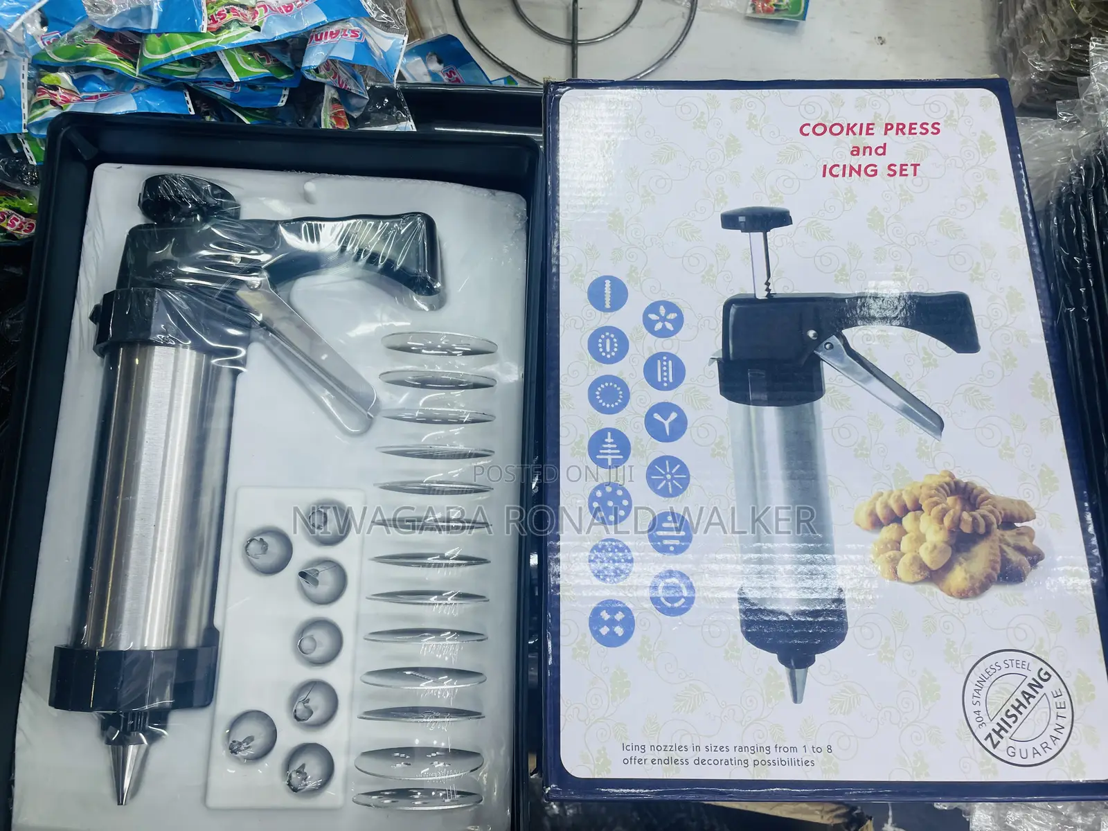 Biscuit Cookie Press Icing Set