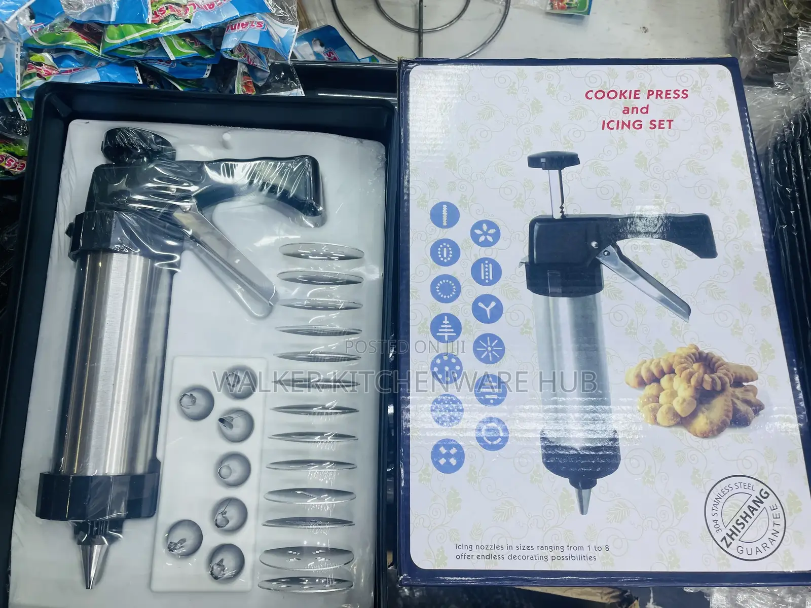 Biscuit Cookie Press Icing Set