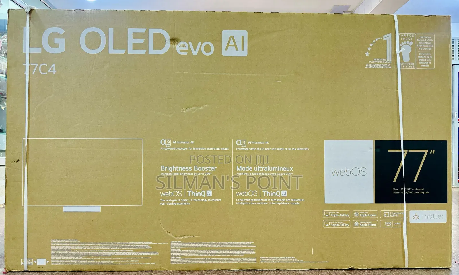 High End Lg 77" Oled C4 Smart Tv