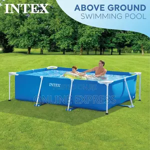 Photo - Intex Steel Frame 2.6m Rectangular Swimming Pool