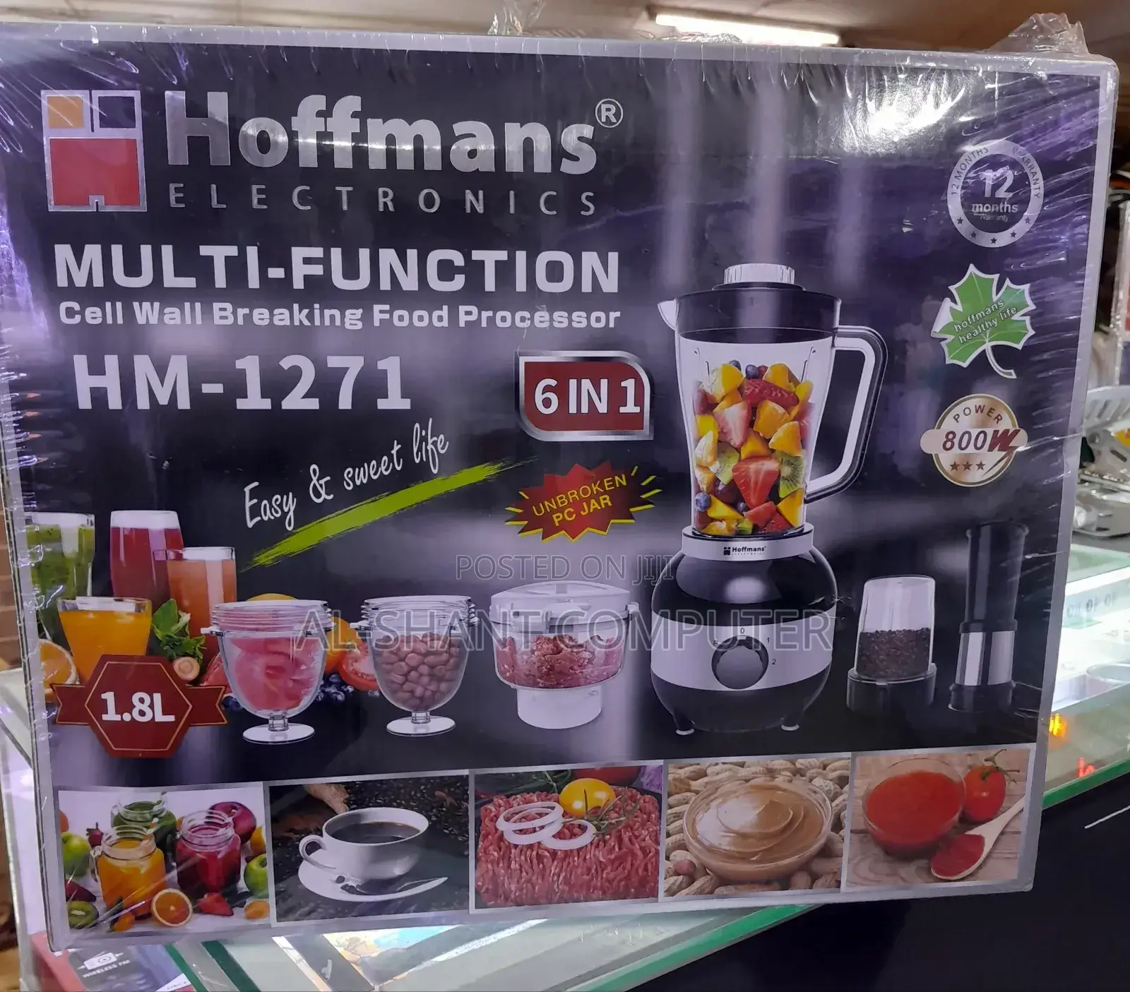 Hoffmans 6in1 Food Processor/Blenders and Grinders