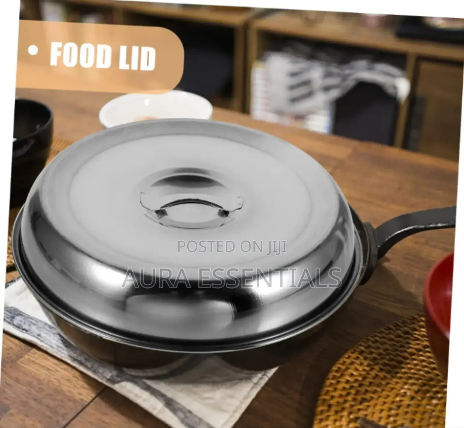 Dome Food Lid Stainless Steel Plate Cover (26cm)