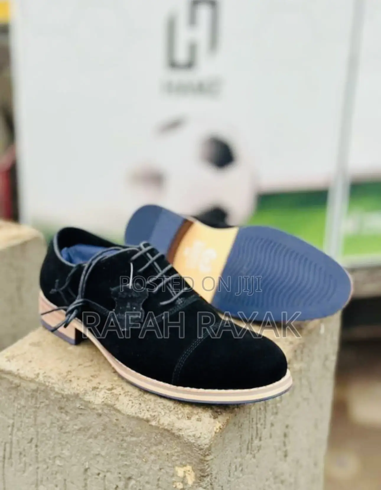 Original Black Suede Franco Banetti Lace Up Oxfords