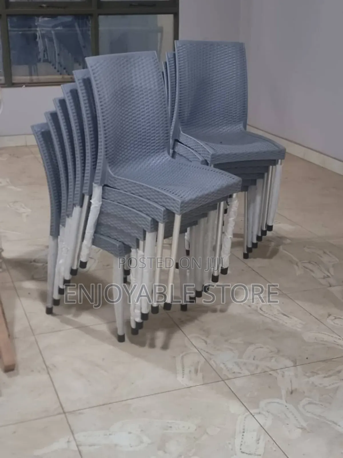 Dr Plastic Chairs Plastic Chairs Armless(Grey)
