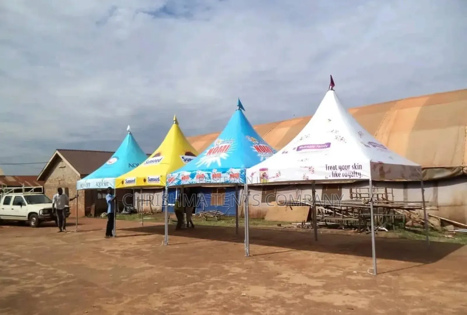 50-Seater Tents Without Flaps Available Right Now