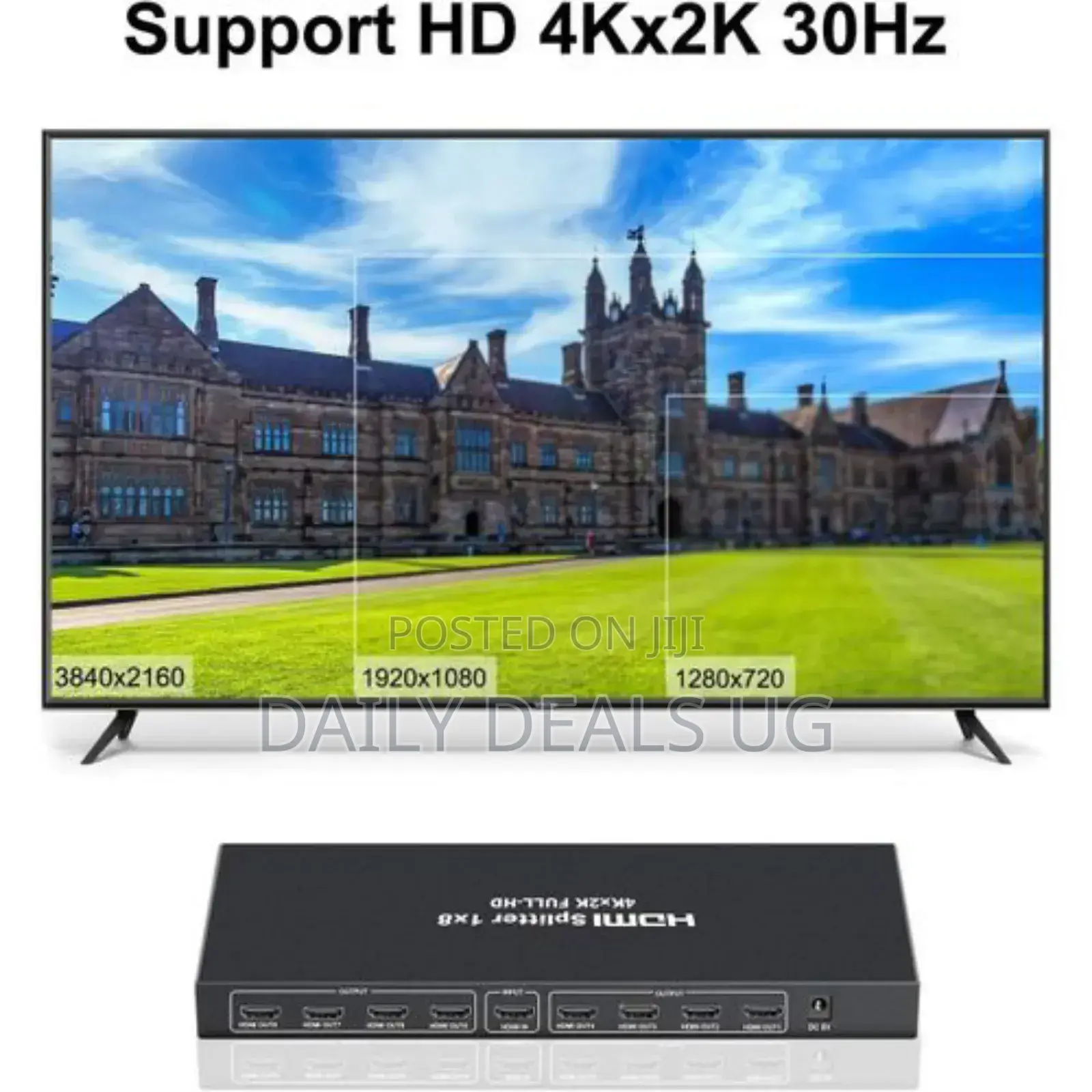 1x8 Hdmi Splitter Audio Video 1080p for Hd HDTV