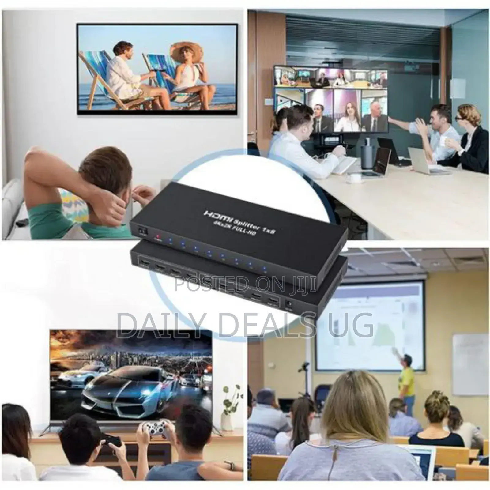 1x8 Hdmi Splitter Audio Video 1080p for Hd HDTV