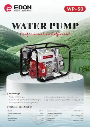 Petrol Irrigation Water Pump More Than 4 Acres