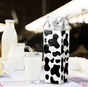 Whaline Cow Print Milk Carton Water Bottle 1l