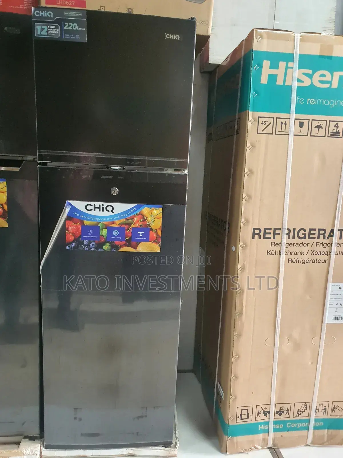 220litrs Chiq Fridge Black