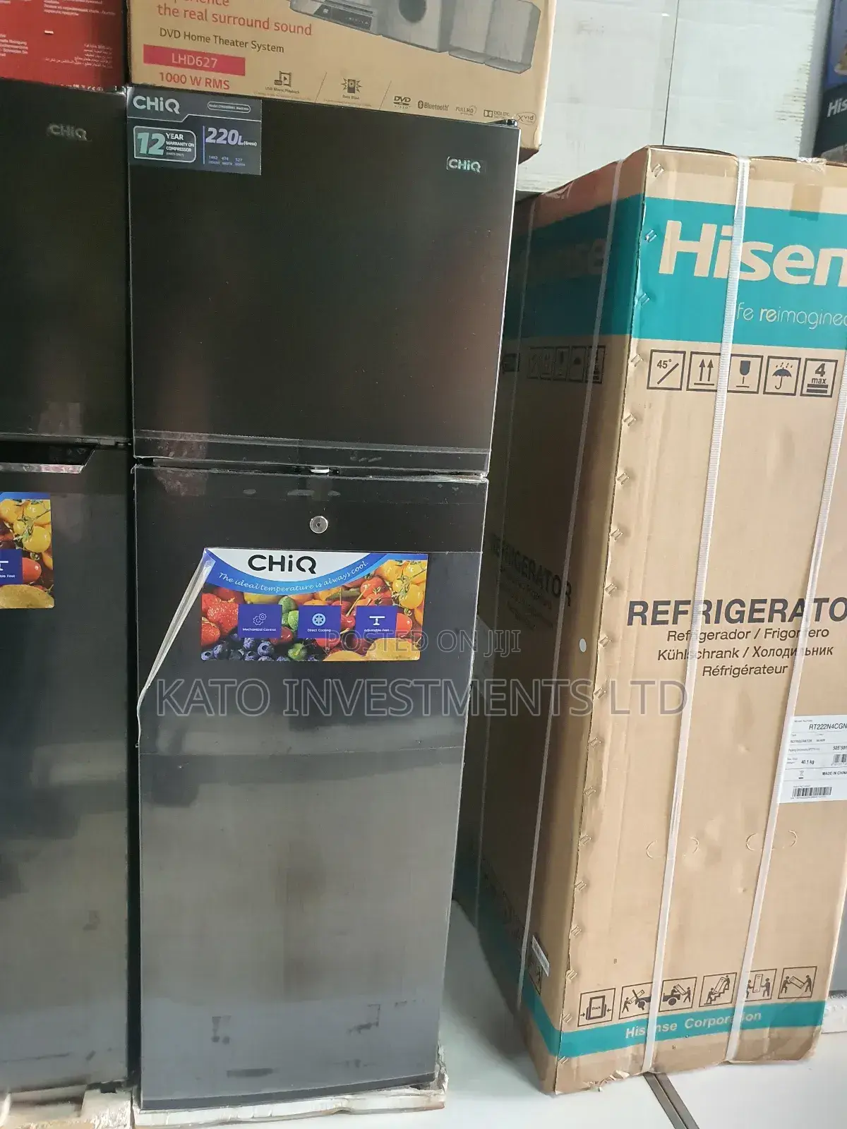 220litrs Chiq Fridge Black
