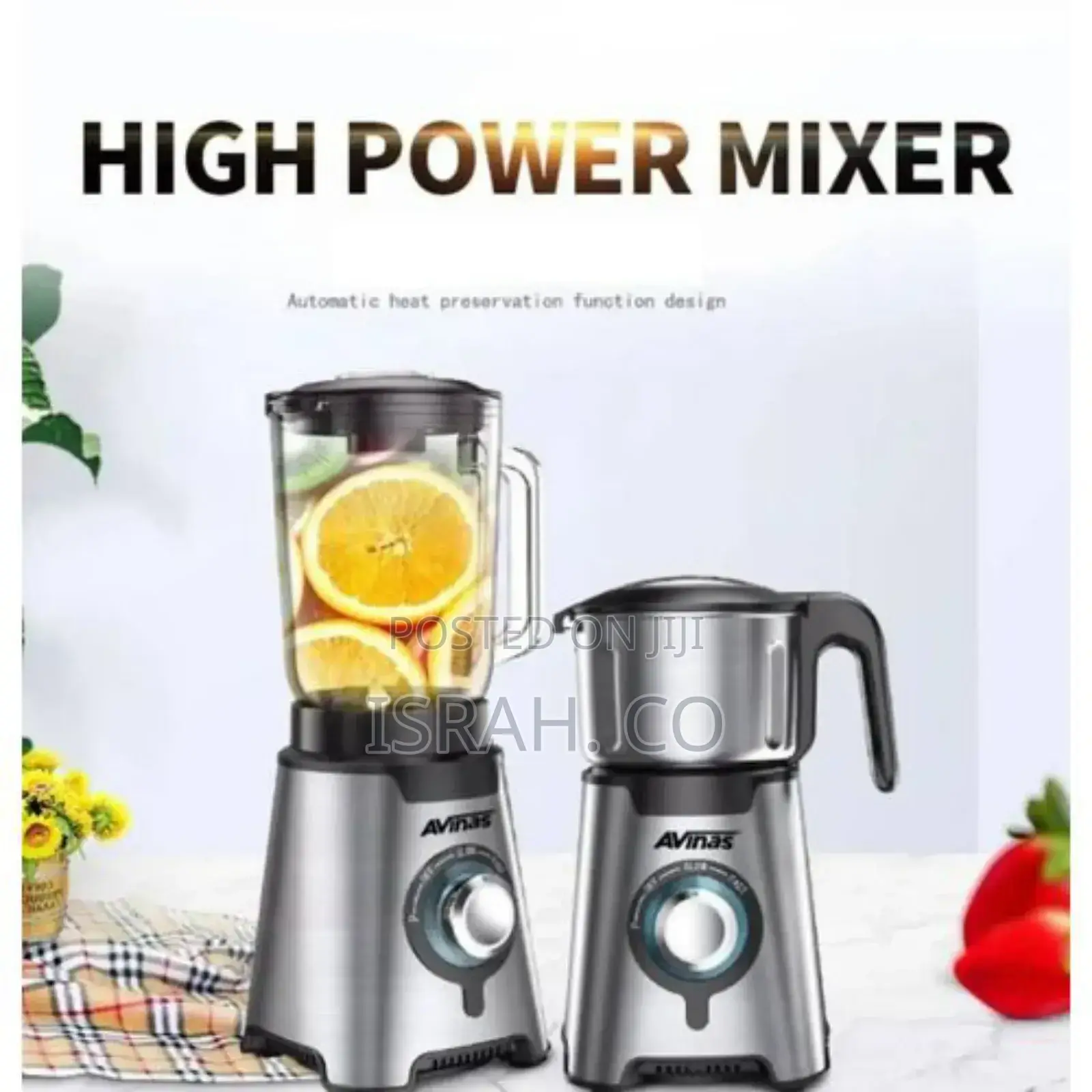 Avinas Multi-Function Glass Andjar Electric Smoothie Blender