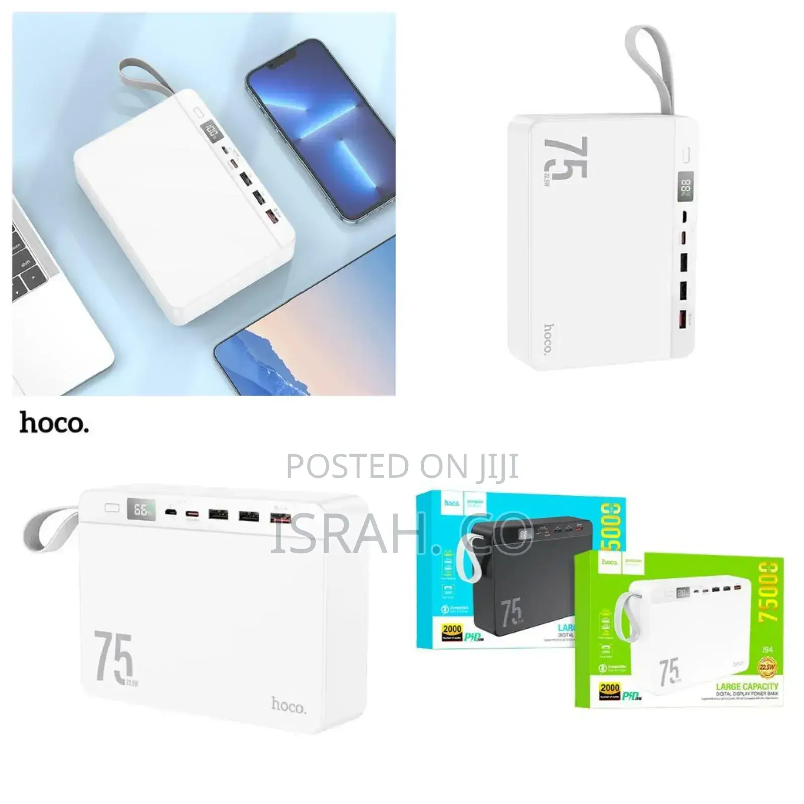 Hoco J94 Overlord Emergency Portable Mobile Phone Power Bank