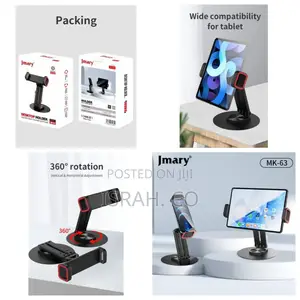 Jmary Mk-63 Destop Holder Rotating Stable and Anti-Skid Wide