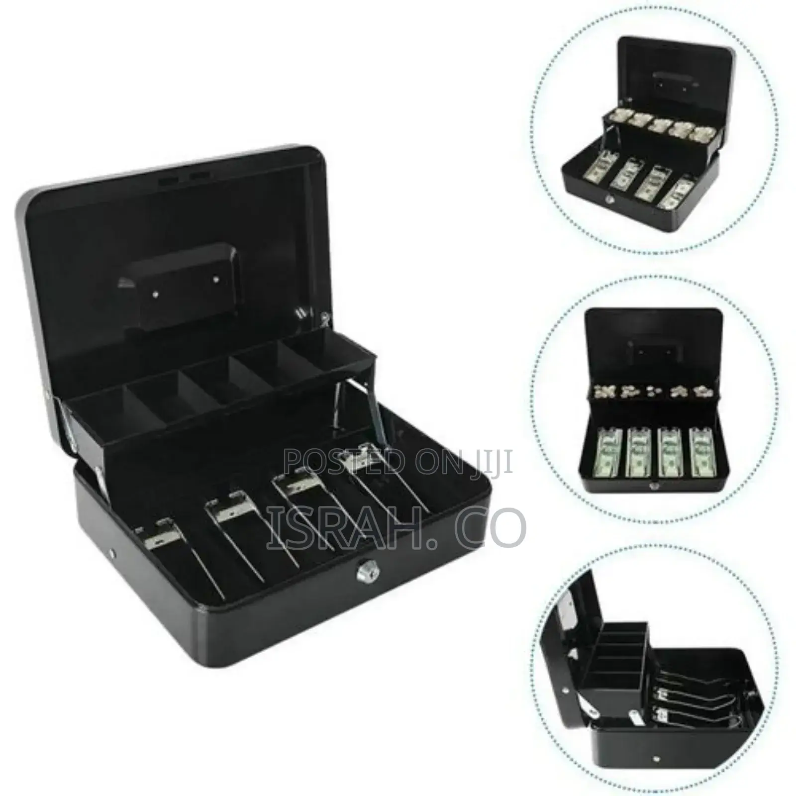 1pc Portable Money Cash Register Box Container Tray Cashier