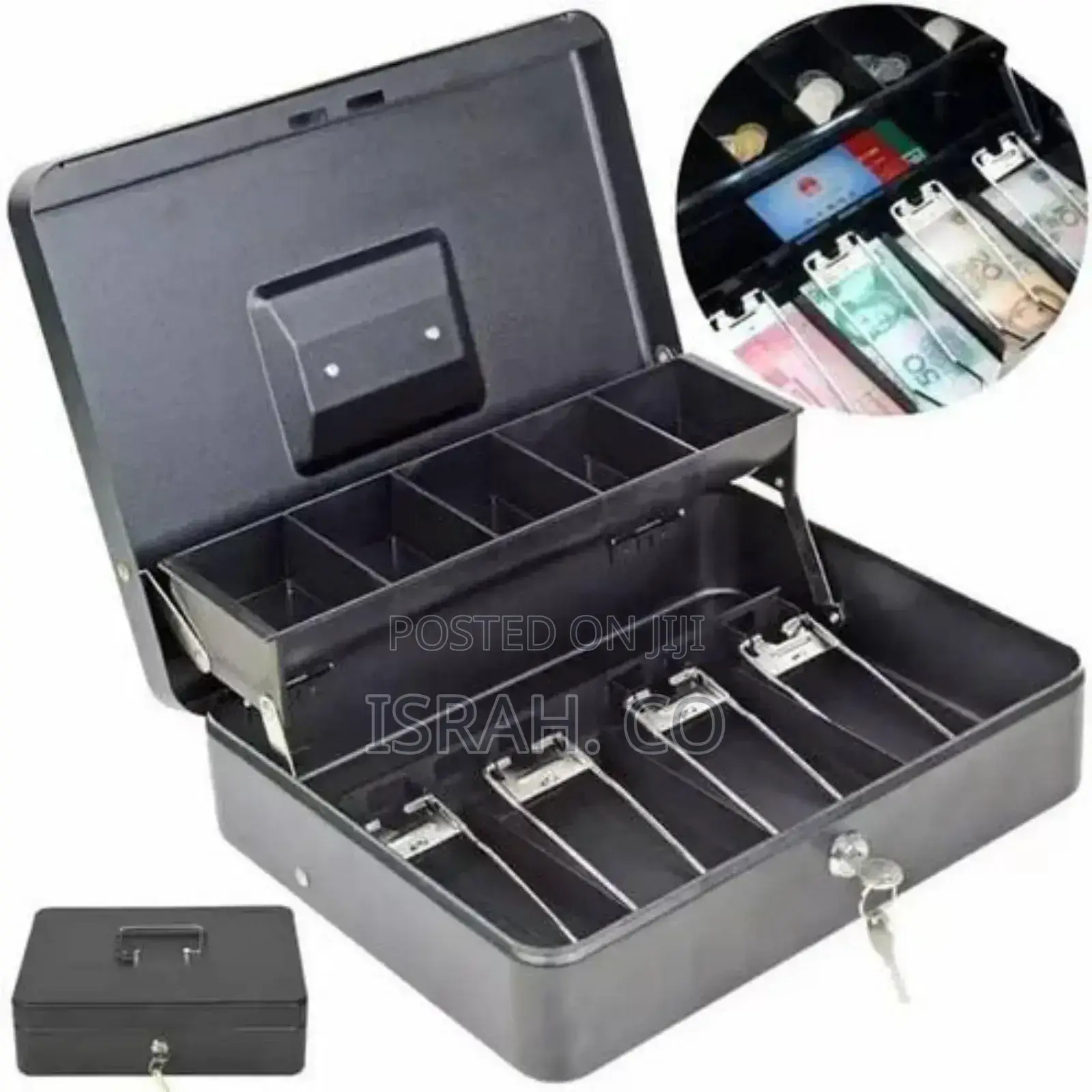 1pc Portable Money Cash Register Box Container Tray Cashier