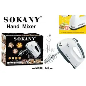 Sokany 7 Speed Egg Beater, Hand Mixer 180w- Multicolor
