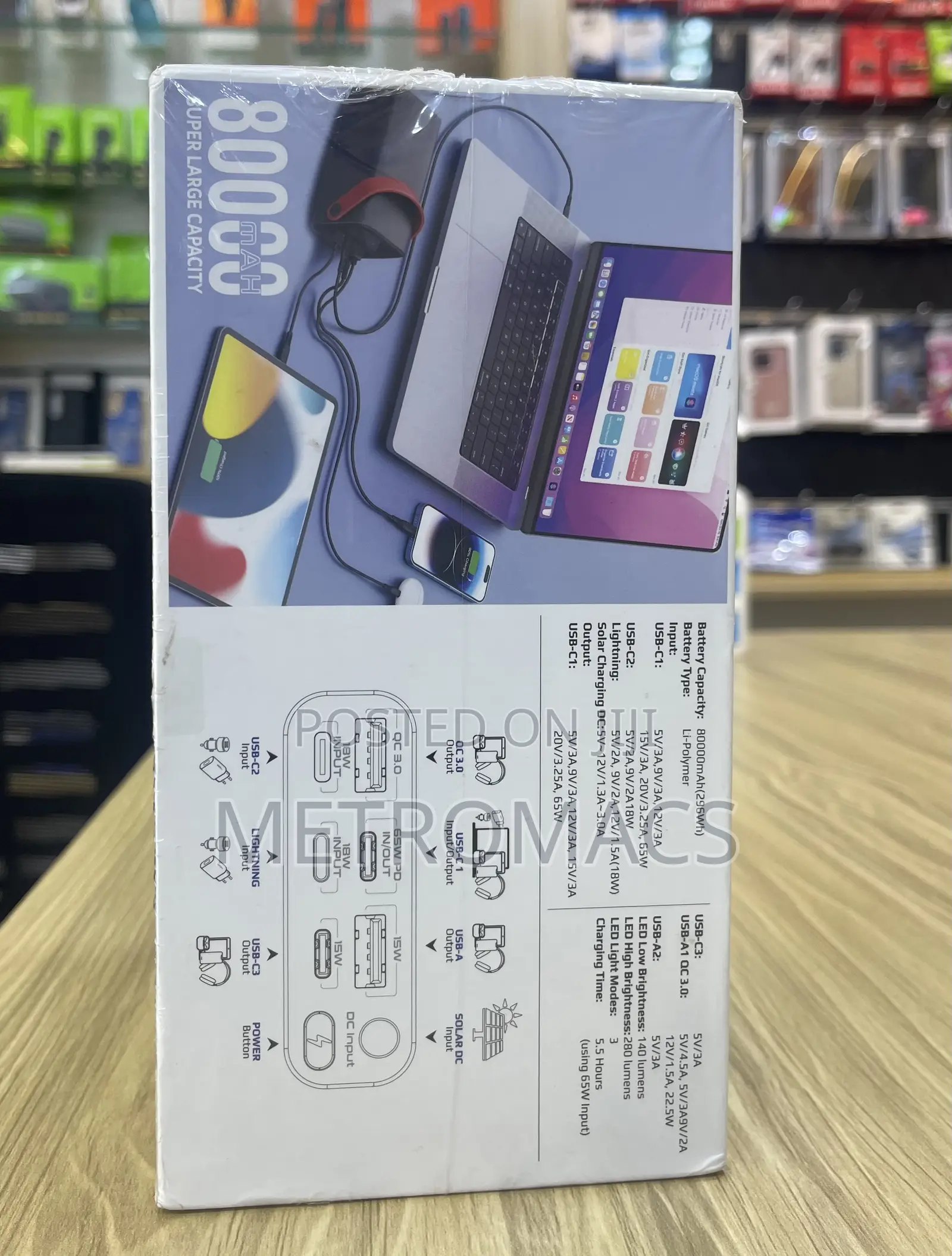 80,000mah Promate Super Power Bank
