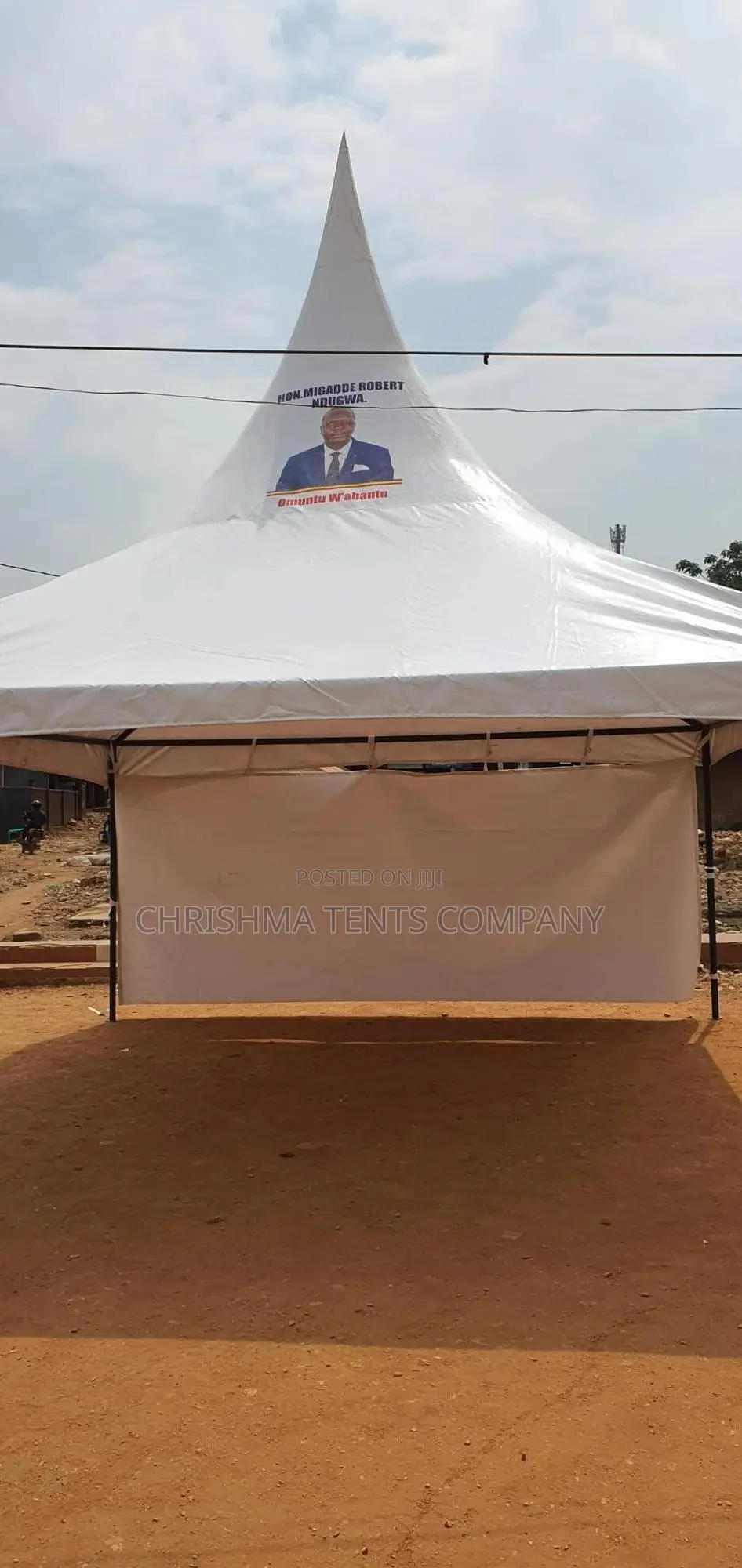 50-Seater Tent With One Side Flap and Logo/Brand if Needed