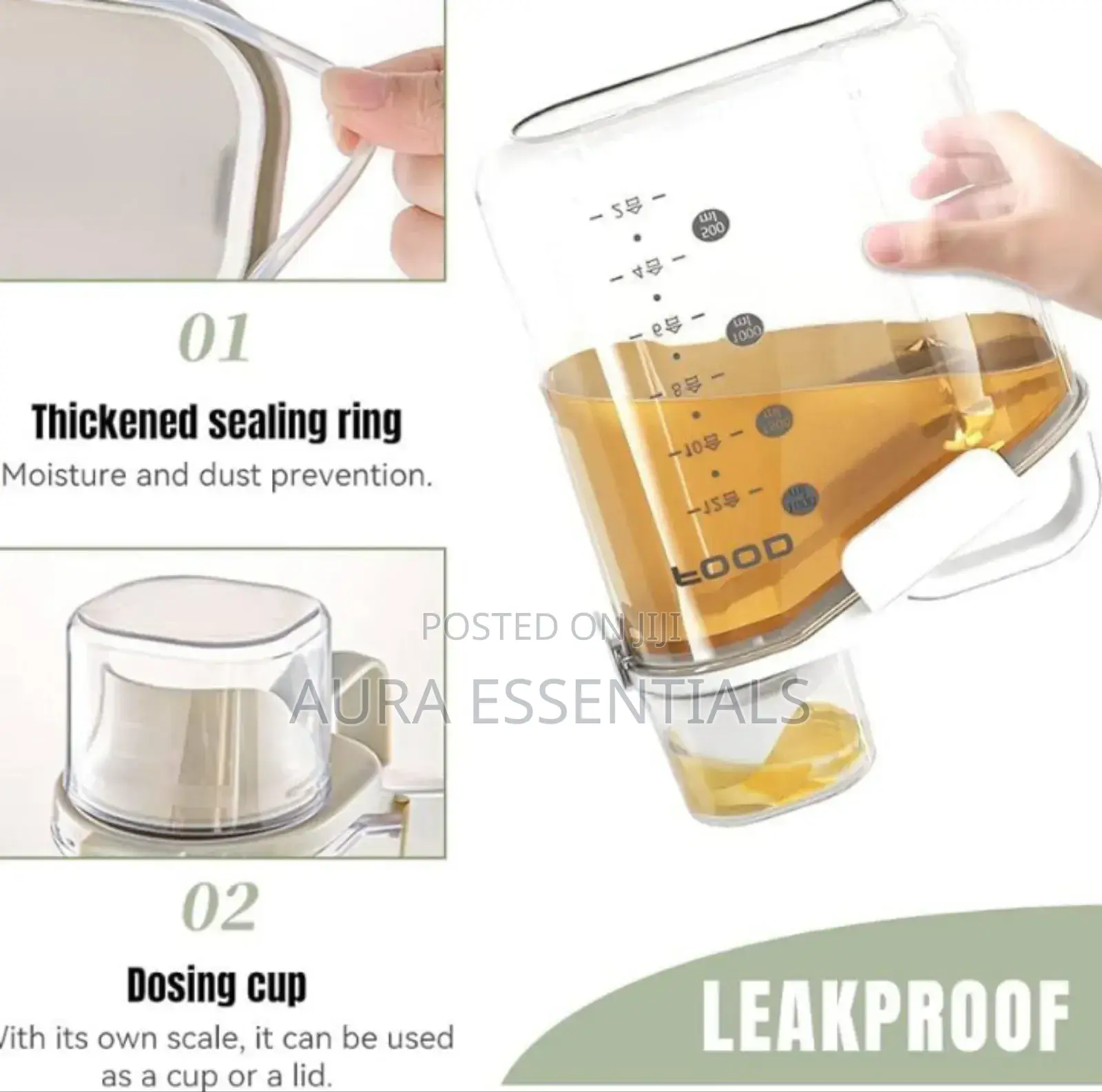 Small Rice Storage Bin Cereal Container