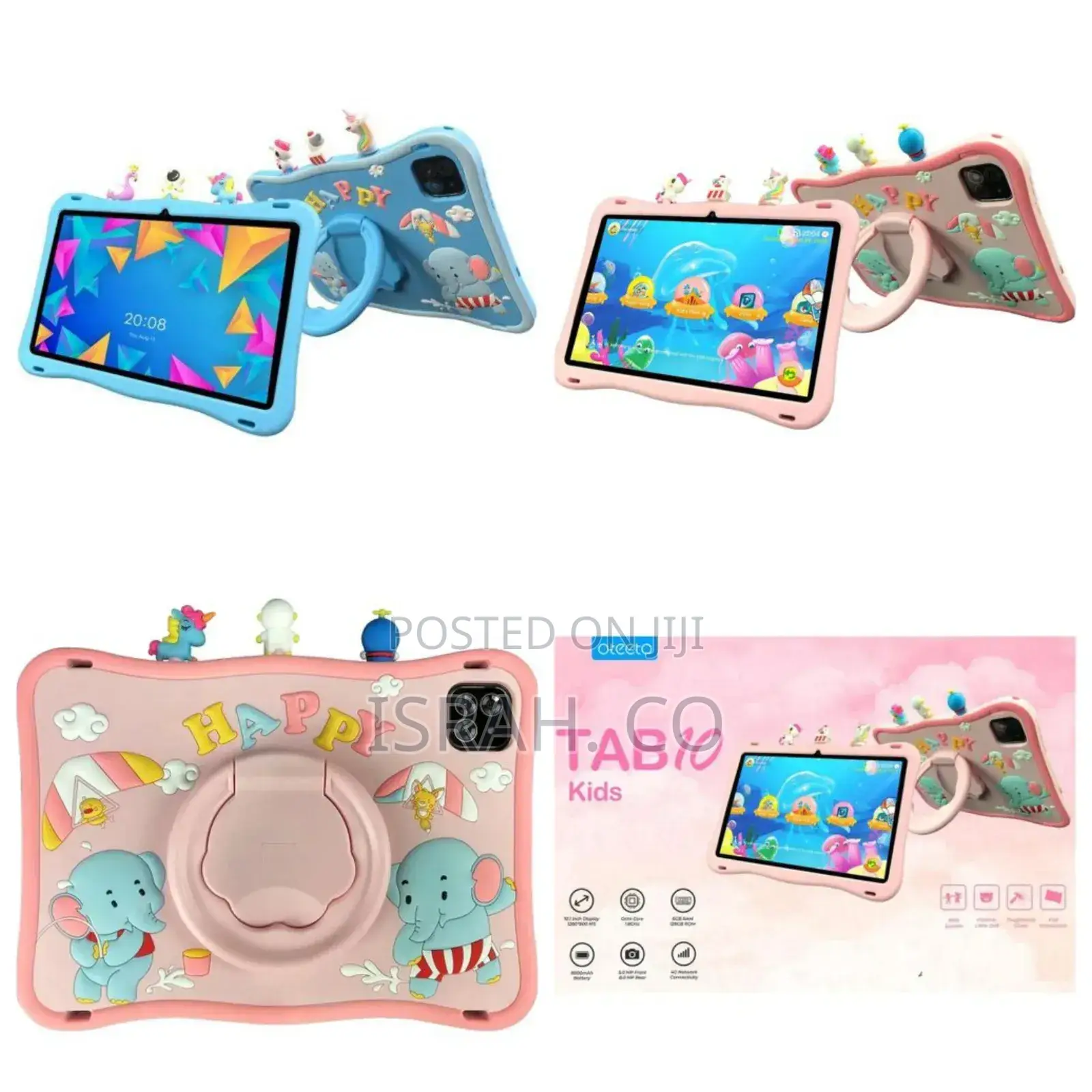 New Oteeto Tab 10 Kids 128 GB Pink