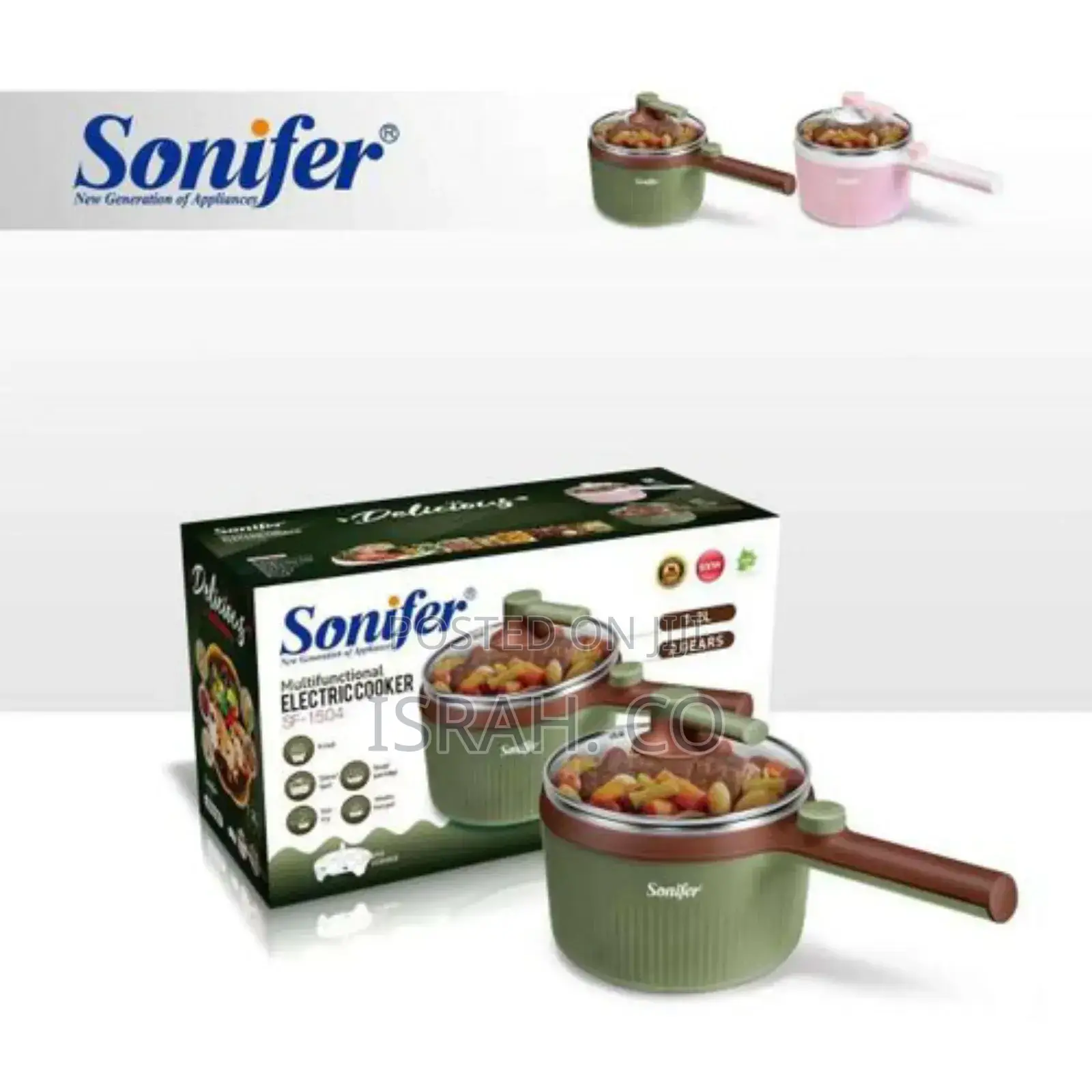 Sonifer 1.2l 2 Gears Stainless Steel Soup Noodle Pot