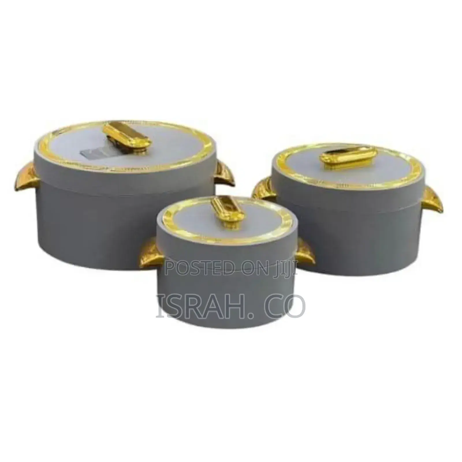 3 Pieces of Steel Hot Pot Plastic Bento Lunch Box Thermos