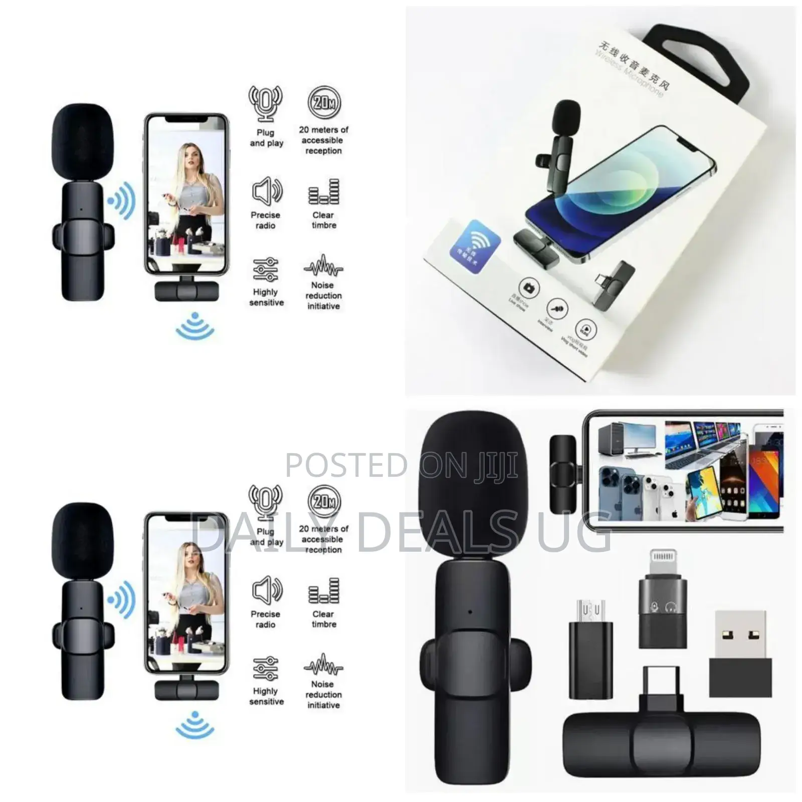  Suitable for Type-C Port Wireless Lavalier Microphone