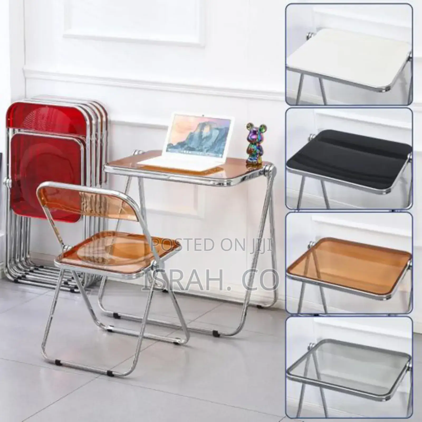 Portable Stackable Folding Tv Acrylic Serving Tray Tables