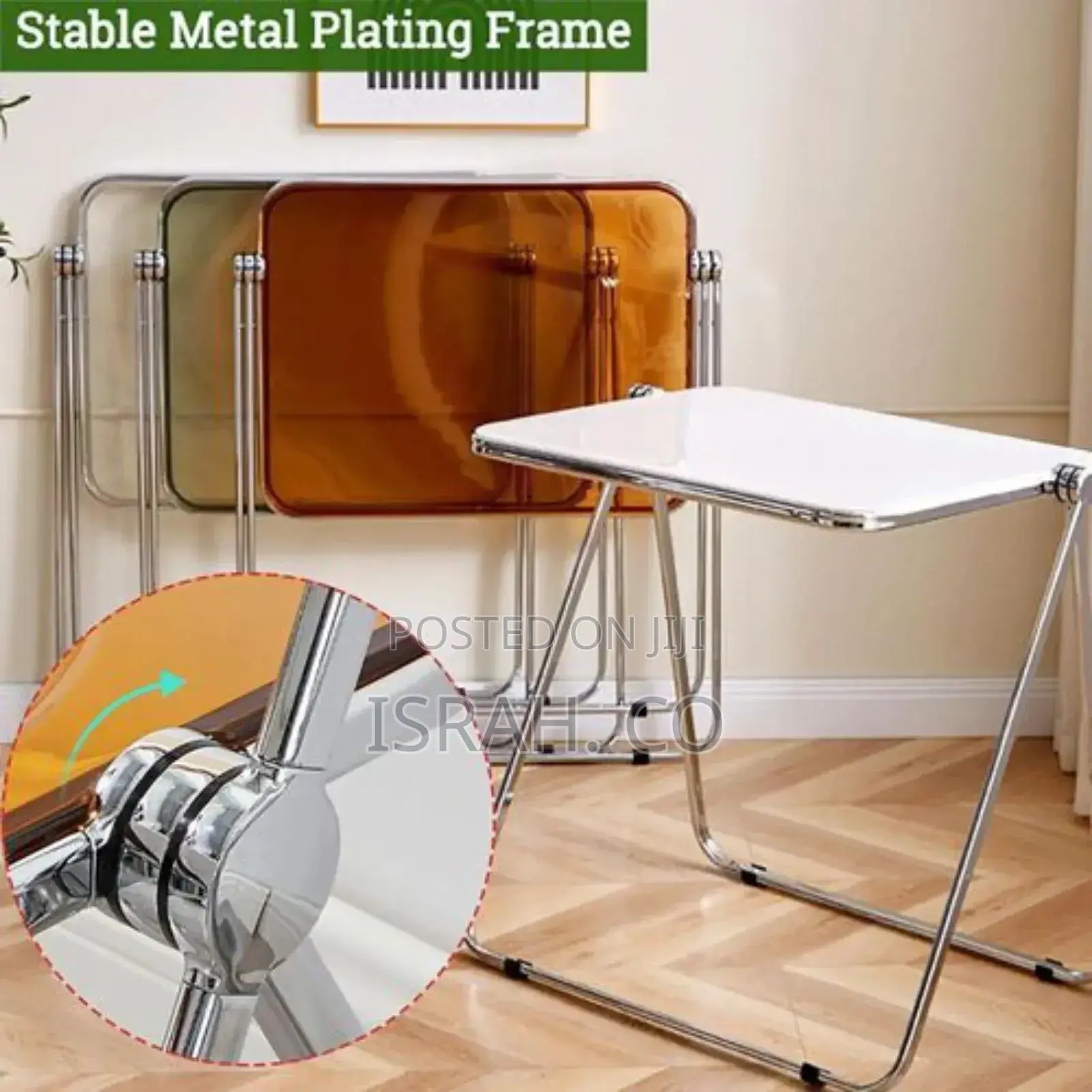 Portable Stackable Folding Tv Acrylic Serving Tray Tables