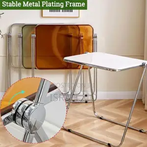 Portable Stackable Folding Tv Acrylic Serving Tray Tables