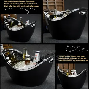 Indoor and Outdoor Wine and Champagne Ice Bucket