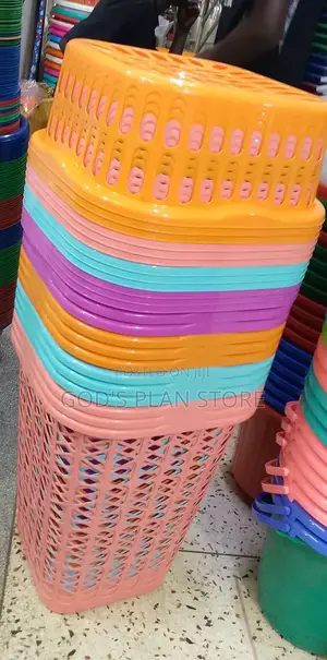 Plastic Loundary Basket 1pc