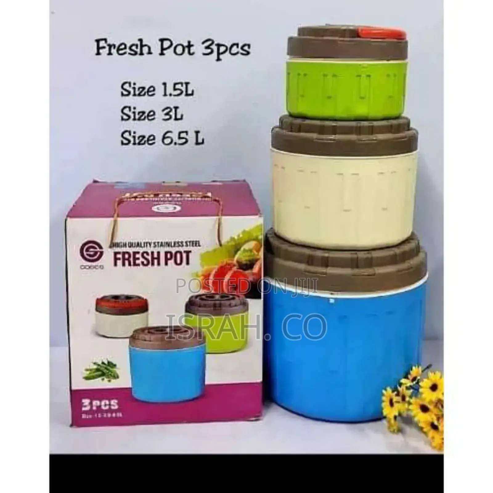 3 Piece of Stainless Steel Insulated Food Container Set