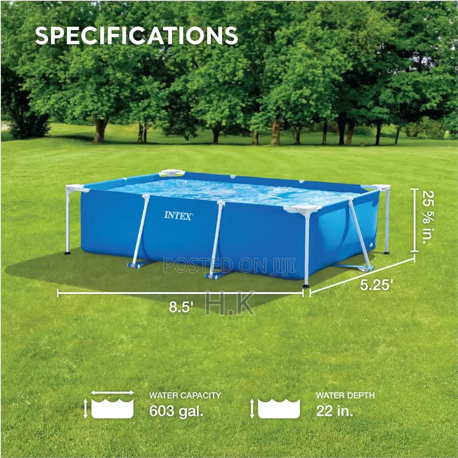 Rectangular Swimming Pool 2.2m