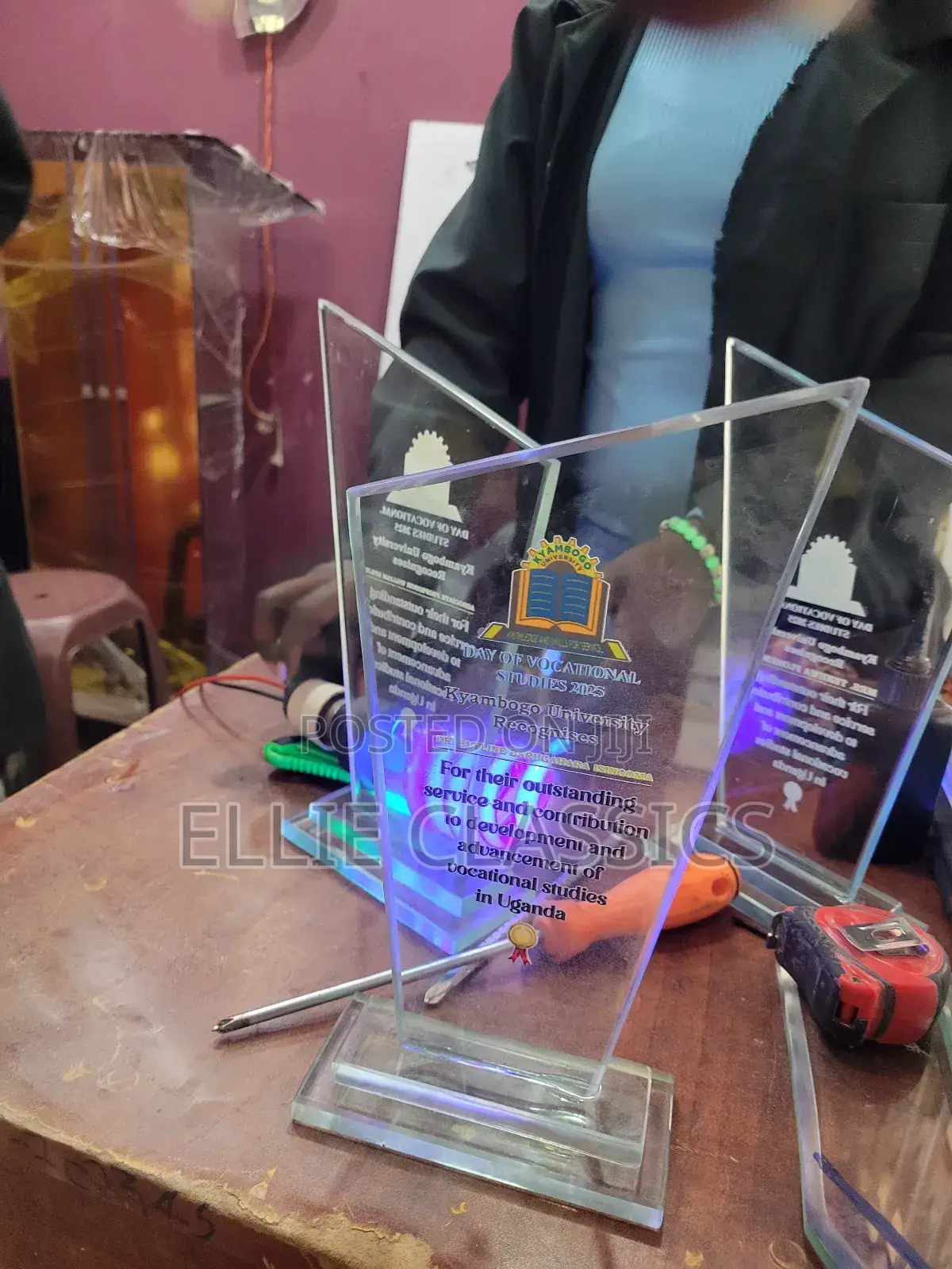 Glass Plaque