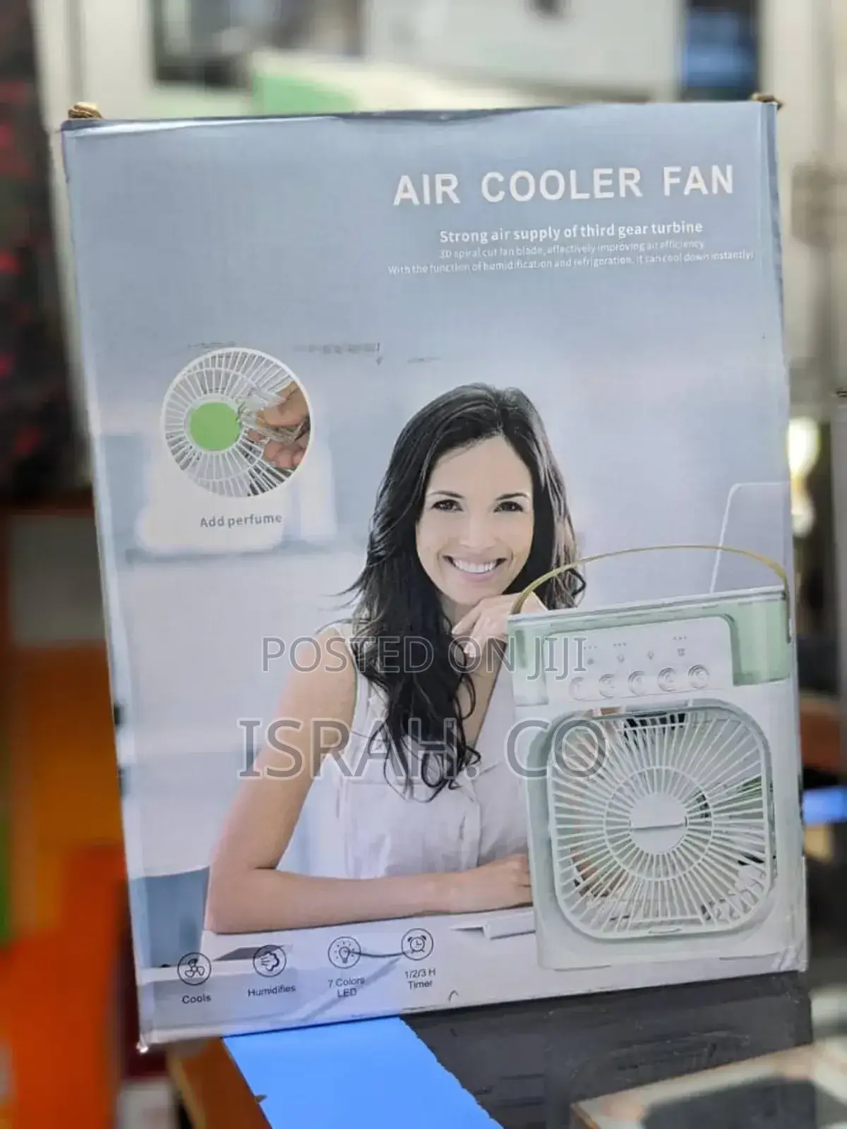 Mini Evaporative Air Cooler With 7 Colors Led Light, 1