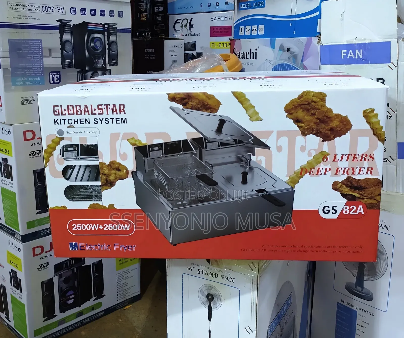 Globalstar Double Deep Fryer- 12l Capacity, 220-240v